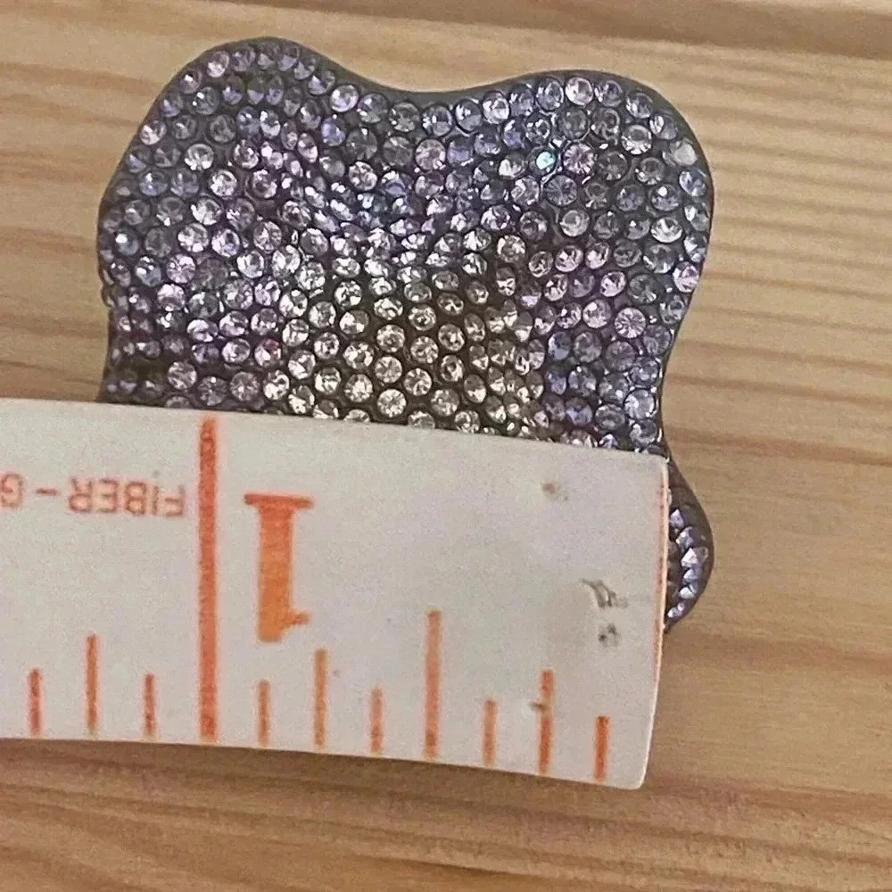 Joan Boyce Crystal Abstract Statement Fashion Ring - image 8